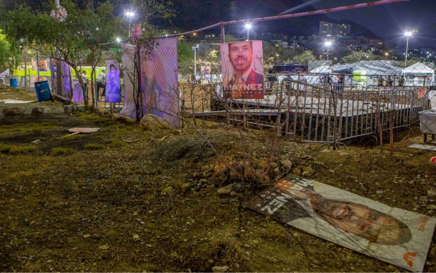 Dan de alta a lesionados por colapso de templete en evento de MC en San Pedro