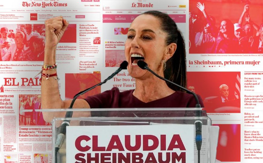 Medios internacionales destacan a Claudia Sheinbaum como la primera mujer presidenta en México
