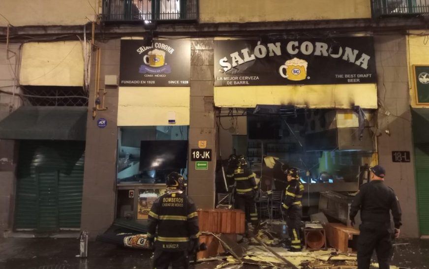 Por acumulación de gas explota Salón Corona en el Centro Histórico