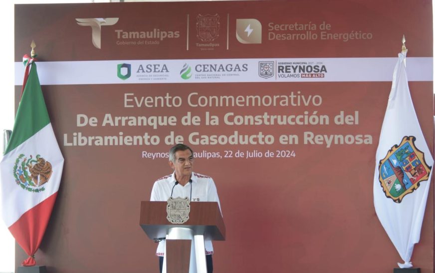 Inicia Américo construcción de gasoducto Libramiento en Reynosa; Tamaulipas se confirma como referente energético