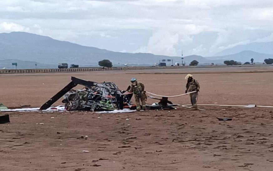 Helicóptero se desploma en Atoyac, Jalisco; 4 heridos