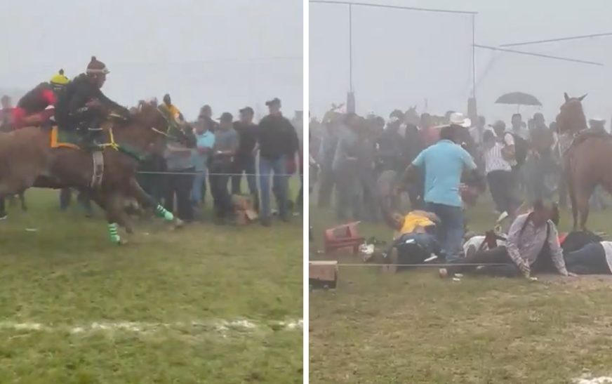 Accidente en carrera de caballos en Tenochtitlán, Veracruz, deja tres heridos