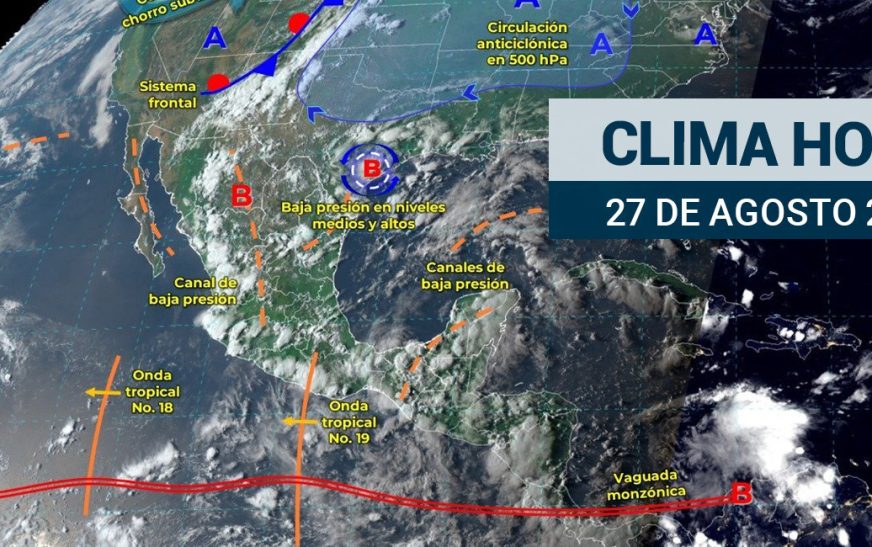 Continuarán las lluvias en gran parte del país