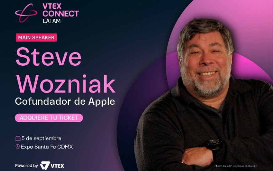 Steve Wozniak estará presente en VTEX CONNECT LATAM