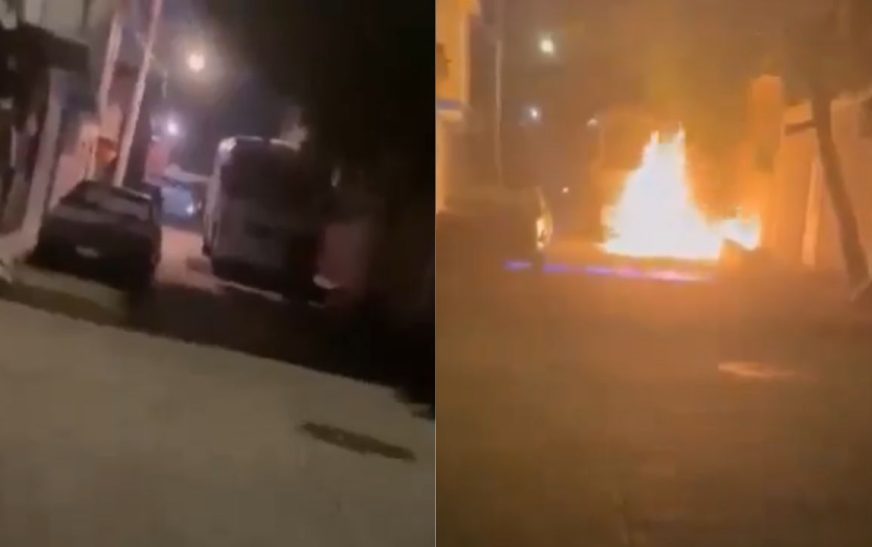 Extorsionadores incendian unidad de transporte público en Chimalhuacán