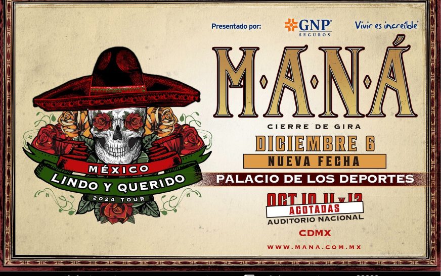 Maná anuncia tres fechas más de su México Lindo y Querido Tour en México