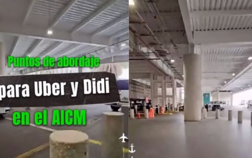 Nuevos puntos de abordaje para taxis de aplicación en el AICM generan molestia a usuarios