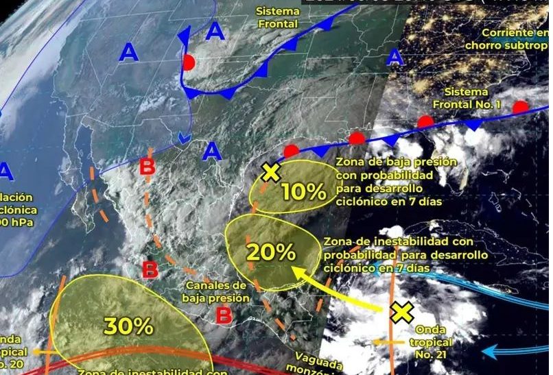 Se esperan lluvias y ‘Norte’