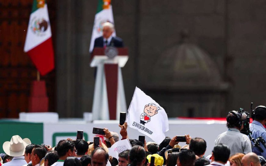 Así fue el informe de López Obrador con su gente en el Zócalo