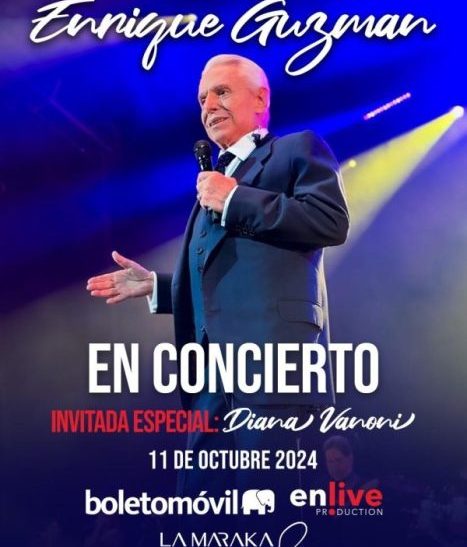 ENRIQUE GUZMAN Y DIANA VANONI llegan a la MARAKA el 11 de octubre con show especial para fans