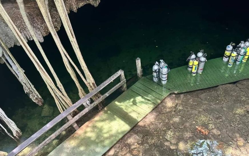 Encuentran sin vida a buzo argentino desaparecido en cenote de Yucatán