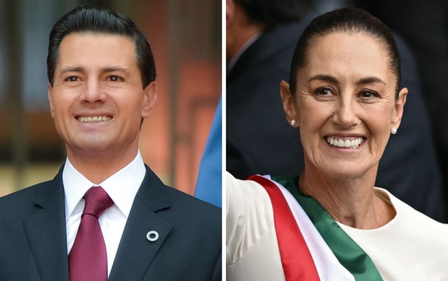 Peña Nieto reaparece para desearle éxito a Sheinbaum