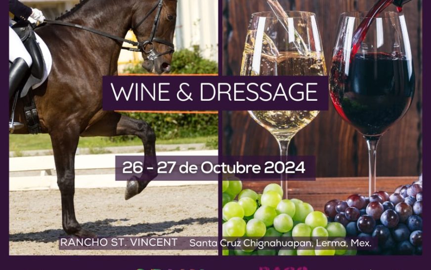 26 y 27 de Octubre  Wine & Dressage: Un Fin de Semana Inolvidable de Vinos, Caballos y Cultura