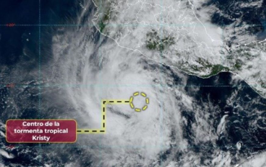 Se forma la tormenta tropical ‘Kristy’ en costas de Guerrero y Michoacán