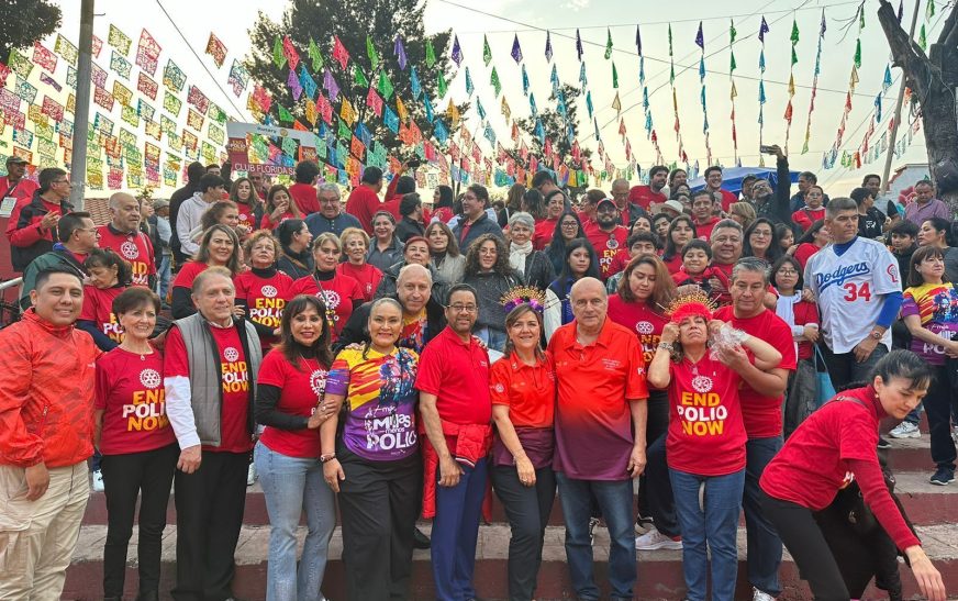 El Club Rotario Tonantzin Guadalupe organizó el evento END POLIO NOW en el emblemático canal de Xochimilco