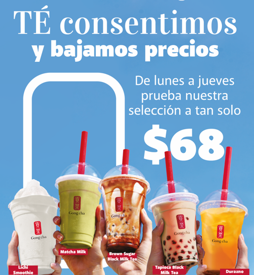 Gong cha, el bubble tea más popular en México baja sus precios