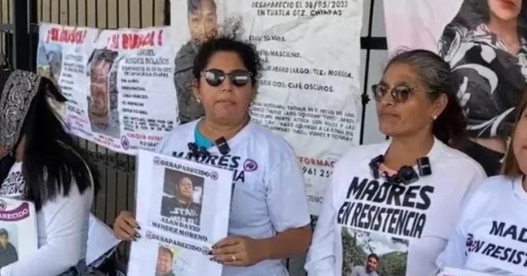 Madres buscadoras de Chiapas inician huelga de hambre por desapariciones y feminicidios