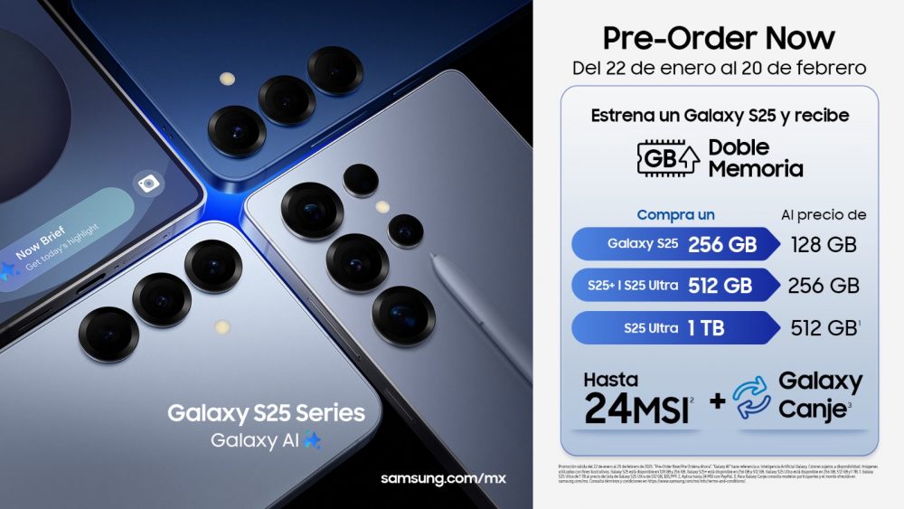 Comienza en México la preventa de la nueva serie Galaxy S25