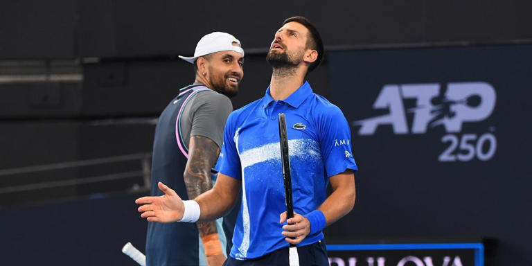 Novak Djokovic y Nick Kyrgios comienzan 2025 con eliminación