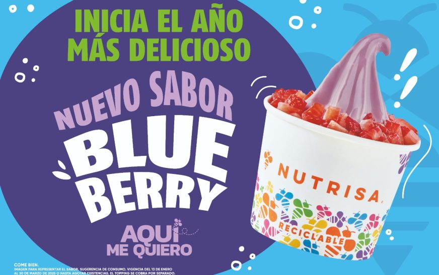 Macarrón de mora azul, helado sabor a blueberry y nutriesferas, las innovaciones de Nutrisa