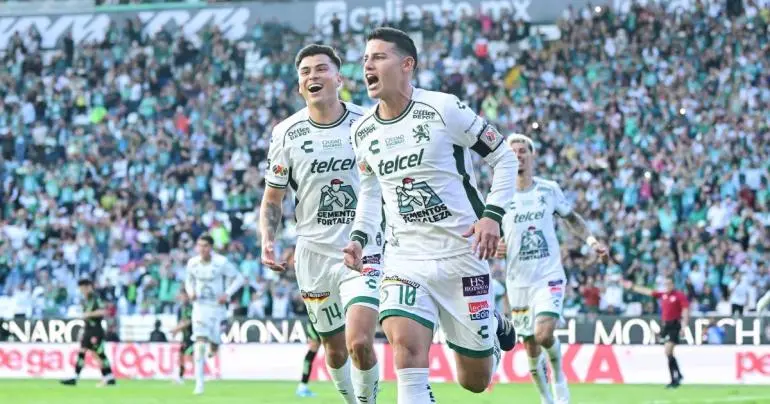 James Rodríguez brilla con su primer gol en la Liga MX: León vence a Juárez