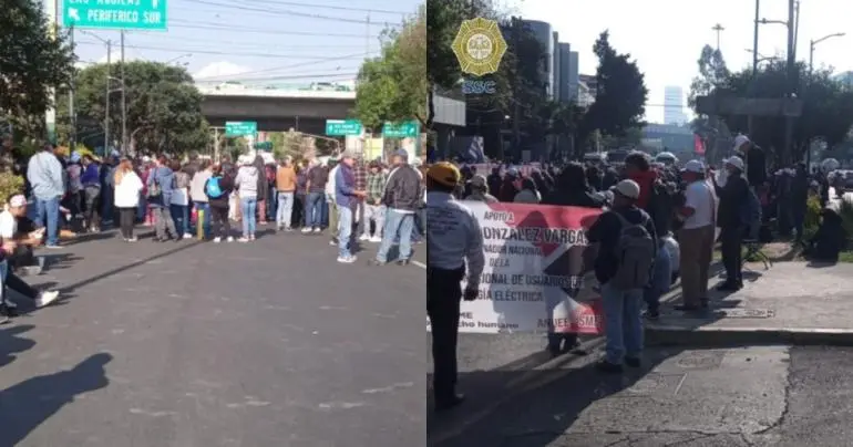 Manifestantes bloquean Barranca del Muerto y Periférico en la BJ