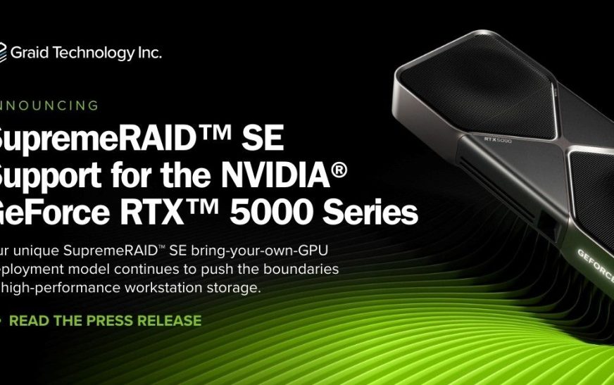 Graid Technology anuncia la compatibilidad de SupremeRAID SE con la serie NVIDIA GeForce RTX 5000