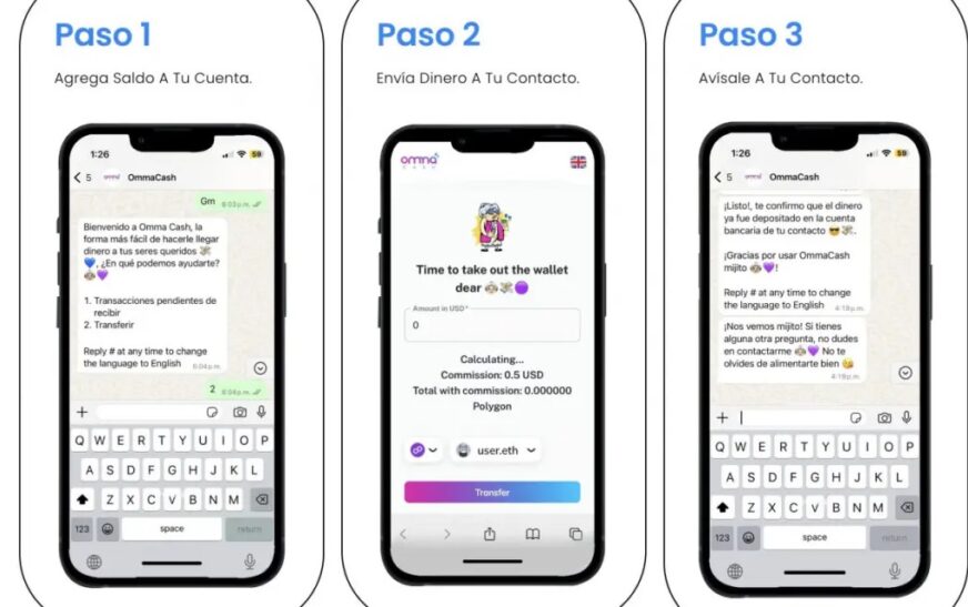 OmmaCash: plataforma mexicana para enviar remesas desde EE.UU. por WhatsApp