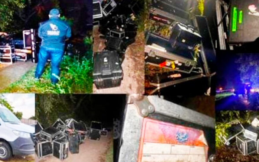 Recuperan equipo que robaron a Los Ángeles Azules en la México-Puebla