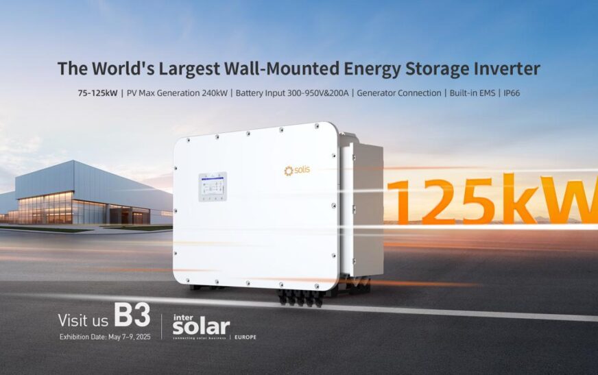 SOLIS PRESENTA EL INVERSOR SOLAR HÍBRIDO MÁS GRANDE DEL MUNDO EN INTERSOLAR