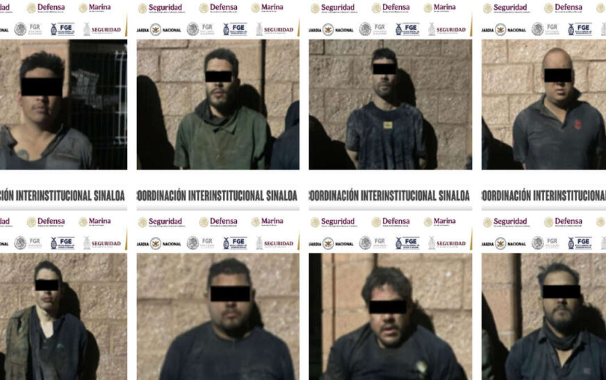 Detienen a 8 hombres armados, confiscan vehículos blindados tipo monstruo y armamento en Angostura, Sinaloa