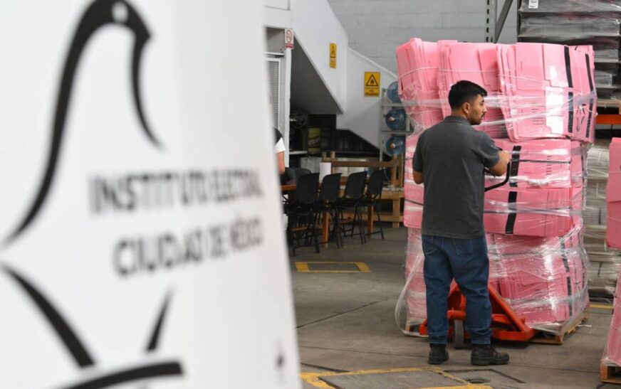 Distribuyen materiales electorales rumbo a Elección del Poder Judicial de la CDMX