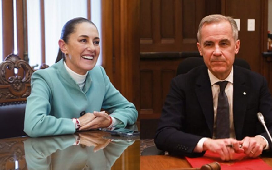 Sheinbaum y primer ministro de Canadá dialogan sobre economía