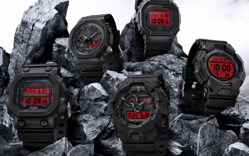 G-SHOCK celebra el tiempo: Black & Bold Red, Hidden Glow y el Día de la Madre