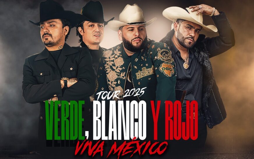 UNA BANDERA QUE CANTA: EL FANTASMA, LOS DOS CARNALES Y GERARDO DÍAZ ENCENDERÁN LA ARENA CDMX CON SU GIRA “VERDE, BLANCO Y ROJO”