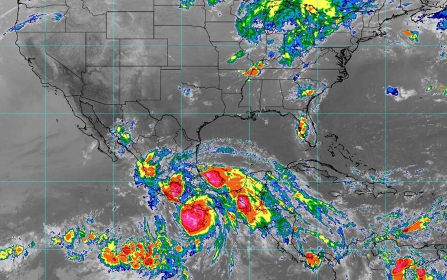 Huracán Erick baja a categoría 1 pero mantiene lluvias torrenciales en Guerrero y Oaxaca