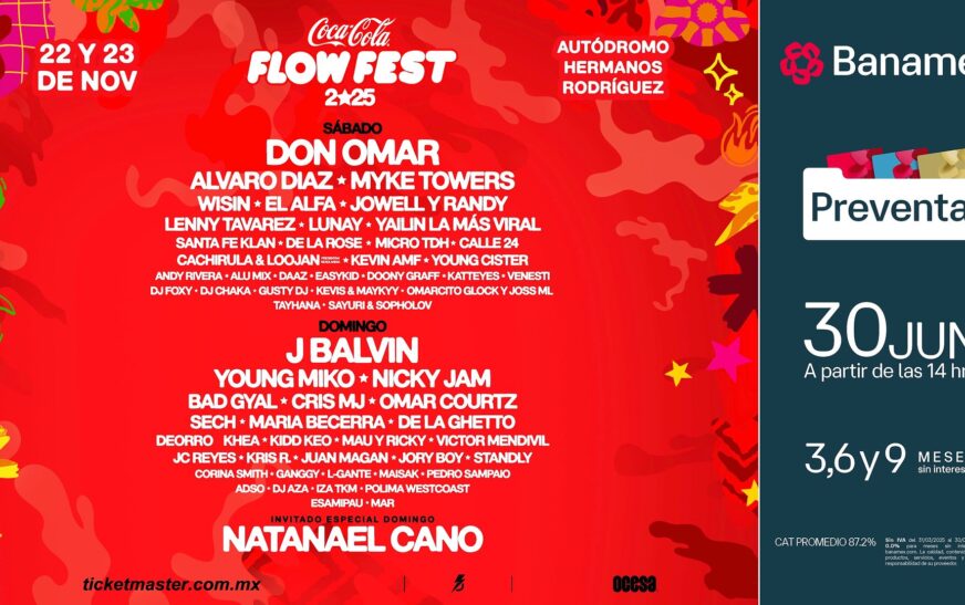 Coca-Cola Flow Fest revela su lineup para la edición 2025