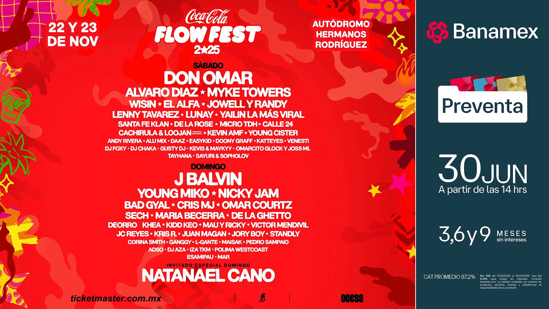 Coca-Cola Flow Fest revela su lineup para la edición 2025