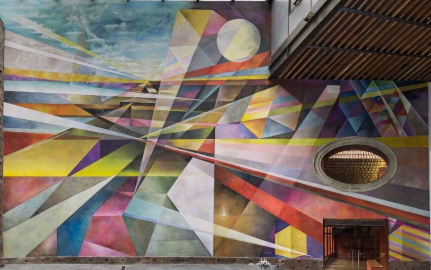 Develan mural de Arnaldo Coen por 250 años de Nacional Monte de Piedad