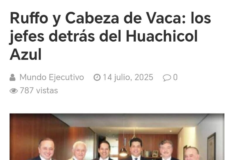 Ruffo y Cabeza de Vaca: los jefes detrás del “Huachicol Azul”
