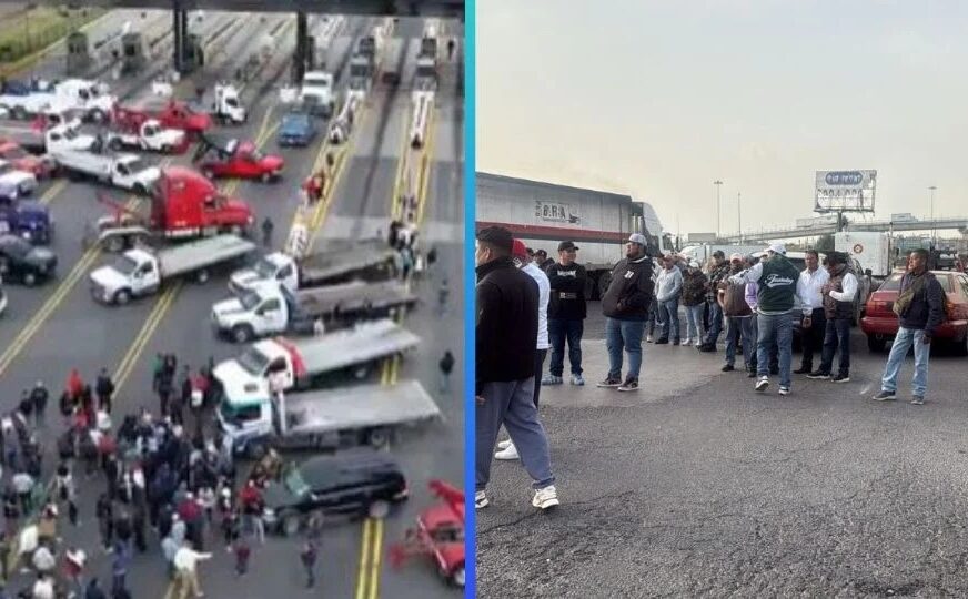 Bloqueos de transportistas: caos en la México-Pachuca y México-Querétaro