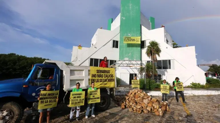 Exige Greenpeace pruebas sobre prohibición para extraer mineral pétreo en Tulum