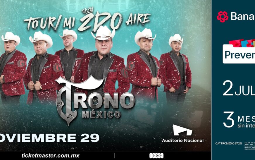 El Trono de México celebra 20 años de trayectoria con su gira Mi Segundo Aire