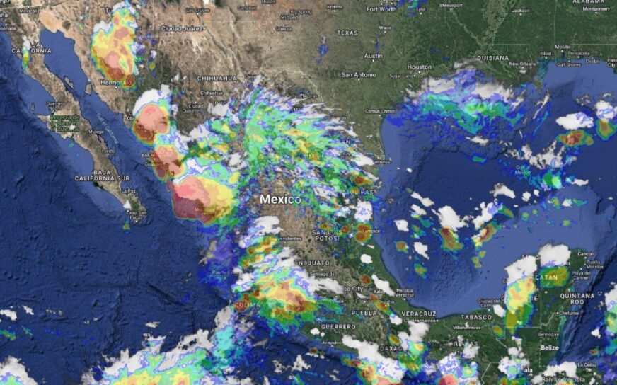Nueva onda tropical se aproxima a la península de Yucatán y causará lluvias y chubascos en gran parte del país