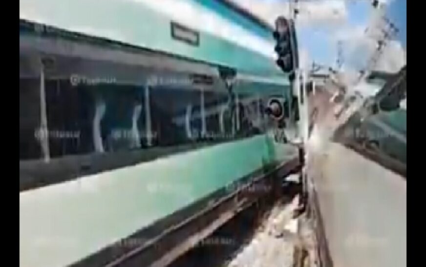 Se descarrila el Tren Maya en la estación de Izamal, Yucatán