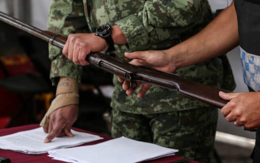 Rosa Icela destaca cambio de 5 mil 87 armas por programa de desarme voluntario