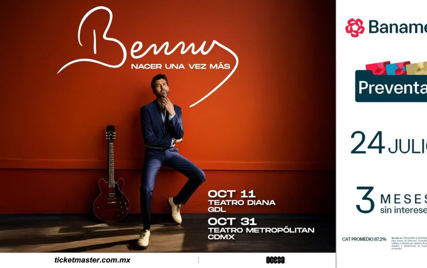 ¡BENNY IBARRA ANUNCIA SU GIRA NACER UNA VEZ MÁS!