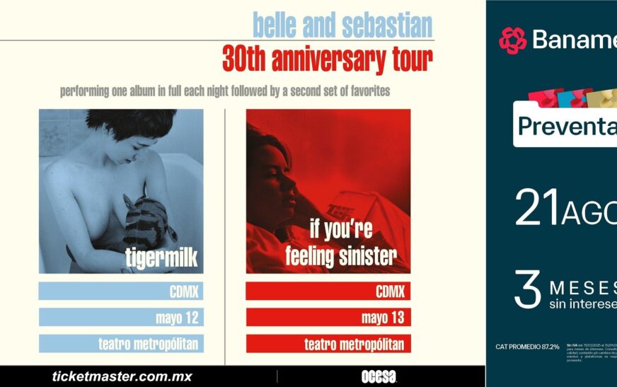 Belle and Sebastian: los pioneros del indie pop regresan a Ciudad de México para interpretar en su totalidad, dos de sus discos más emblemáticos