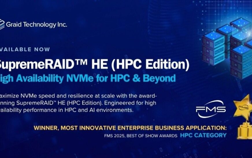 Graid Technology anuncia la disponibilidad global de SupremeRAID(TM) HE (HPC Edition)