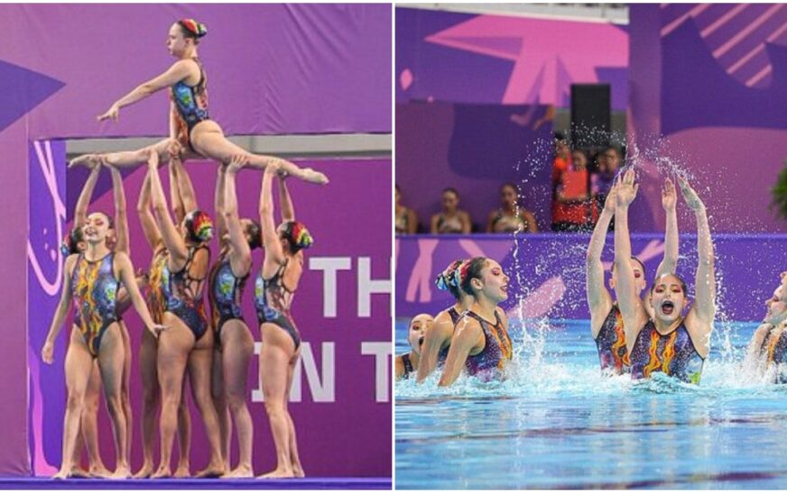 Selección de natación artística se lleva el oro en los Juegos Panamericanos Junior 2025